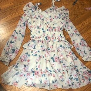 Deary Floral Long Sleeve Dress